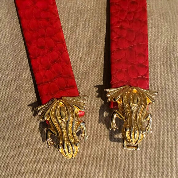 Vintage Mimi Di N Statement FROG Belt Buckle ADJUSTABLE main image 6